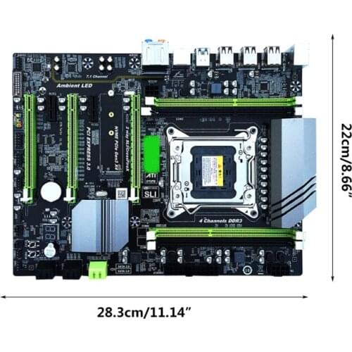 X79T LGA 2011 CPU Computer Mainboard DDR3 Desktop PC Motherboard with 4 Channel