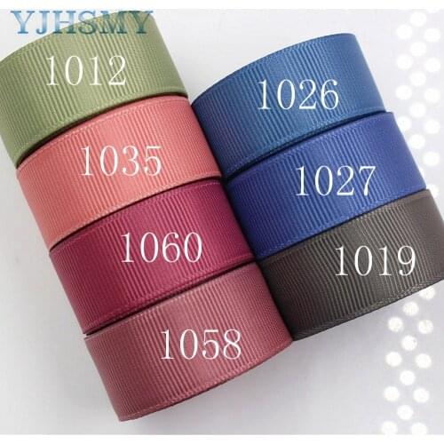 YJHSMY J-17606-L20MM-1012,20 mm 10 yards Solid Color Ribbons Thermal transfer Printed grosgrain Wedding Accessories DIY material