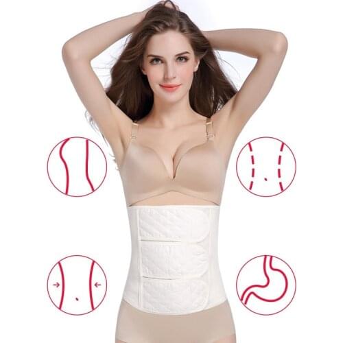Womans Flat Belly Sheath Postpartum Cotton Gauze Belt Waist Shaper Slimming Body Corset Girdles Shaping Straps Slim Shapewear