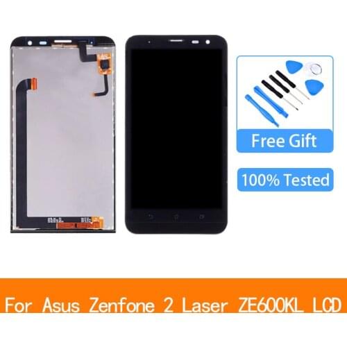 6.0'' IPS Display For ASUS ZenFone 2 Laser ZE600KL LCD Touch Screen Digitizer With Frame Assembly For ZE600KL Z00MD Replacement