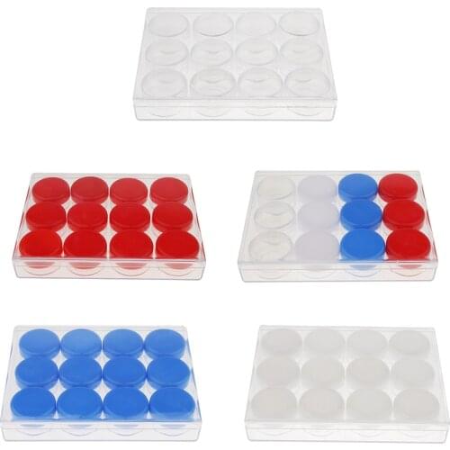 12x Cosmetic Tin Pot Lip Balm Jar Pill Storage Container Holder Empty