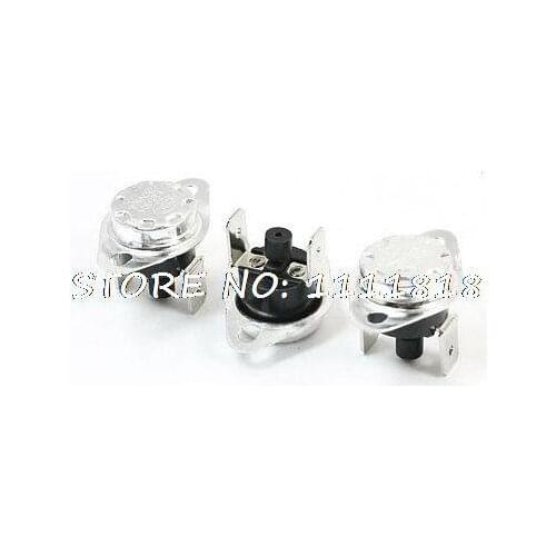 3 Pcs 40/45/50/55/60/65/70/75/80/85/90/95/100/105/110/115C Degree KSD301 250V 10A NC Manual Reset Temperature Switch Thermostat