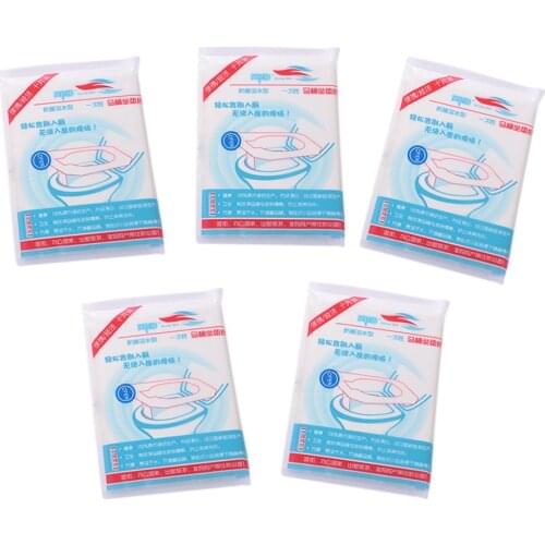 50Pcs Portable Disposable Toilet Seat Cushion Waterproof Bacteria-proof Toilet Seat Cushion Native Wood Pulp Toilet Seat Paper