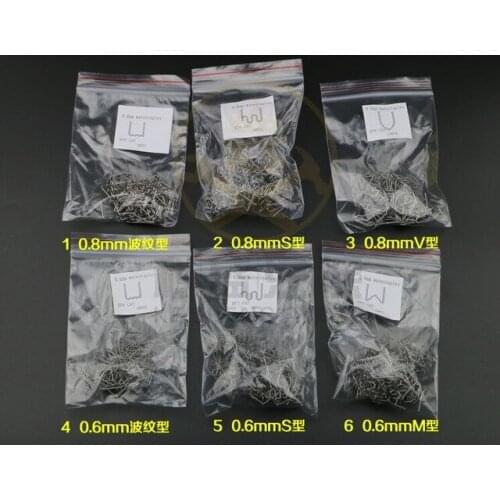 6kind staples hot stapler S /V/ M wave Pre-Cut Hot Staplers 0.6mm &0.8mm for car plastic bumper welding repair welder