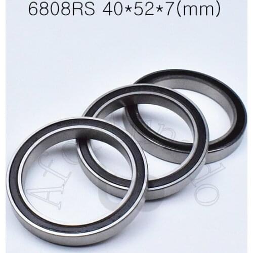 6808RS 40*52*7(mm) 1piece bearing ABEC-5 6808 6808RS chrome steel rubber sealed bearing Thin wall bearings