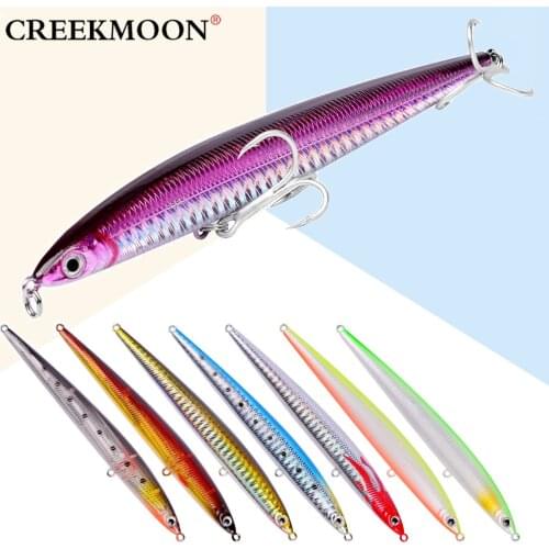 8pcs Minnow Fishing Lure 13.5cm 29g Laser Hard Artificial Bait Big Fake Fish Lures Sea Fishing Bait Crankbait Wobblers Tackle