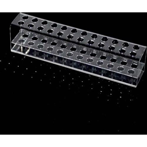 24 holes Acrylic Pen Pencil Stand Holder Makeup Cosmetic Brush Storage Organizer Rack Eyebrow pencil Jewelry Display Shelf