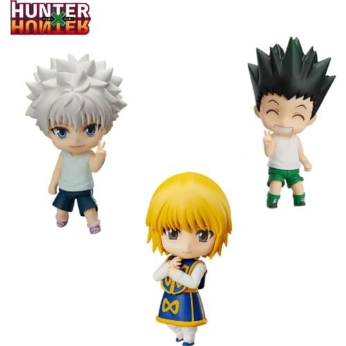 Hunter X Hunter Anime Figure Kurapika #1185 Gon Freecss #1183 Killua Zoldyck #1184 PVC Toy Action Figma Model Doll Juguetes Gift
