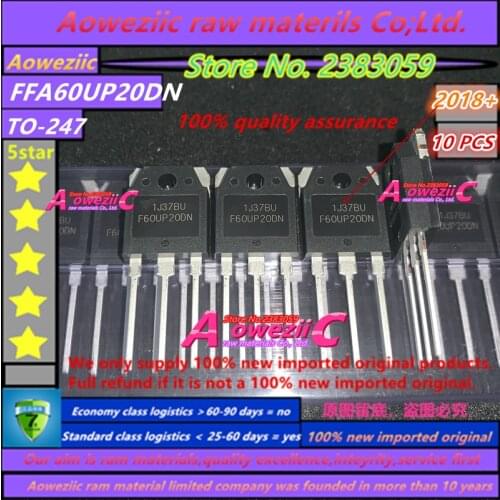 Aoweziic 2018+ 100% new imported original F60UP20DN FFA60UP20DN TO-247 fast recovery diode 60A 200V