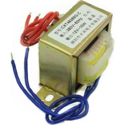 EI48-24 Power Transformer 10W DB-10VA 380V to 12V AC 12V 0.83A 830mA