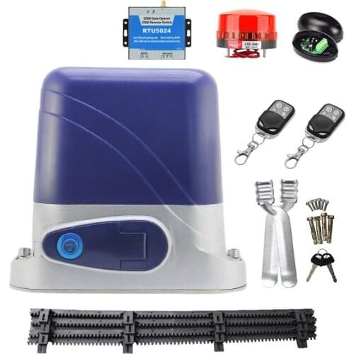 600KG Electric Automatic Sliding Gate Motor Driver Sliding Door Opener Actuator Remote Control Photocells Keyboard Warning Light