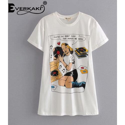 Everkaki Boho Retro Print T-shirt Top Women Summer Tees Gypsy Fashion Ladies Vintage Tops T-shirts Casual Female 2020 Spring New
