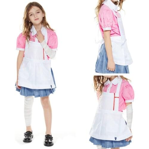 Anime Danganronpa Mikan Tsumiki Cosplay Costume Kids Children Shirt Skirt Outfits Halloween Carnival Suit