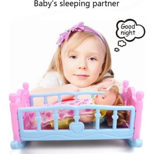 Scaled Model Furniture Bed Realistic Doll House Miniature Beds Toy Figure for Preschool Pretend Play Teenager Girl Favor