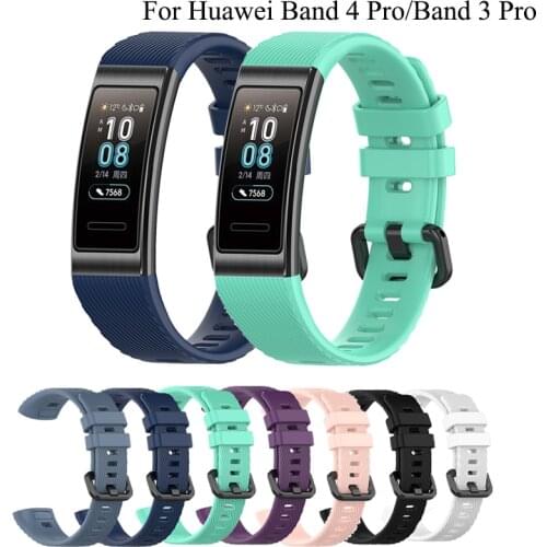 Soft silicone Wriststrap for Huawei Band 4 Pro TER-B29S Watchband Bracelet for Huawei Band 3 ProTER-B29/Band 3 TER-B09 Wristband
