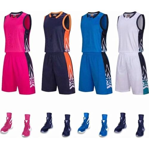 2021 New Basketball Uniforms Sets Men College Basketball Jerseys suits shorts Professional Basketball jersey Breathable
