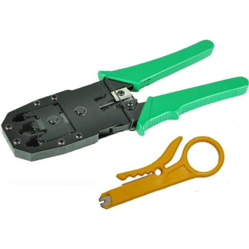 RJ10 RJ11 RJ12 RJ45 crimping tool 4P 6P 8P network cable crimper,IDC Insertion tool and UTP/STP cable cutter and stripper