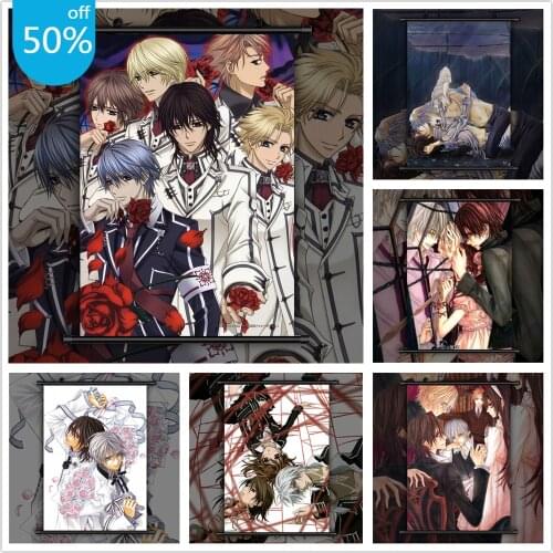 Vampire Knight Kuran Kaname Yuki Kiryu Zero Anime Posters Canvas Painting Wall Decor Wall Art Picture for Living Room Home Decor