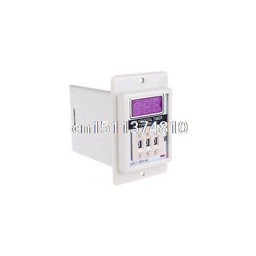 ASY-3D AC 220V 999 Minute Digital Timer Programmable Time Delay Relay White