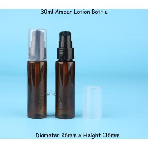 30ml PET Bottle Empty Refillable Lotion Pump Spray Bottle Cosmetic Container Packaging 50pcs/lot