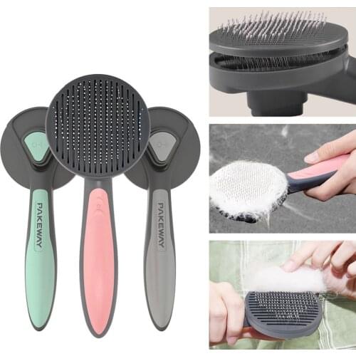 Cat Comb Dog Comb Pet Dog Cat Automatic Hair Removal Brush Dog Hair Special Needle Comb Pet Grooming Tools Pet Supplies