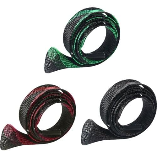 PET Mesh Fishing Rod Bag Carrier Reel Pole Gear Tackle Tool Carrying Case Travel Bag Fishing Rod Protective Cover