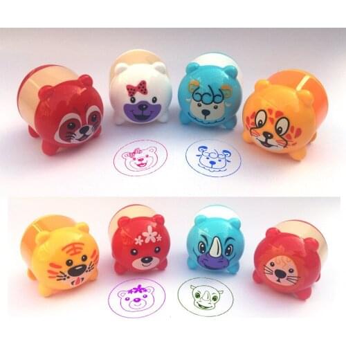 Cartoon Animals Stamps Children Toy Kids Seal For Scrapbooking Stamper DIY Cartoon Stamper Toys I0313