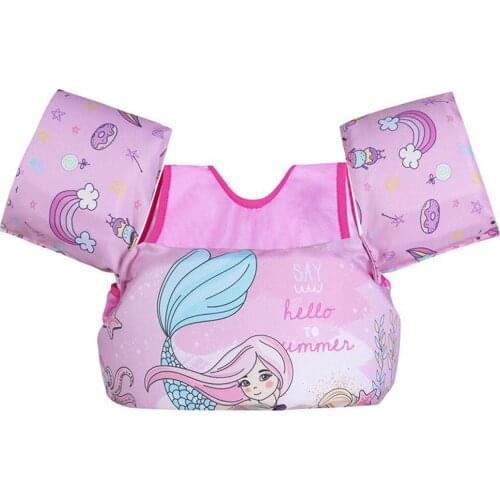 2-6 years old life vest life jacket baby swimming ring cartoon arm ring life jacket vest children swimming water sports accessor