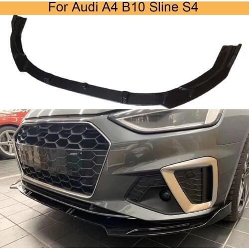 For A4 B10 Front Bumper Lip Spoiler Splitters for Audi A4 B10 Sline S4 2020 Car Front Bumper Lip Spoiler Splitters