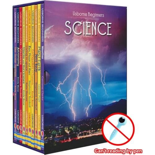 10 Books/Set Beginners Science Children Interesting Science Books Kids English Reading Story Book Educational Toys for Children