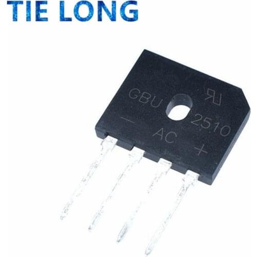 10Pcs 100% New and original bridge rectifier GBU2510 DIP-4 in stock