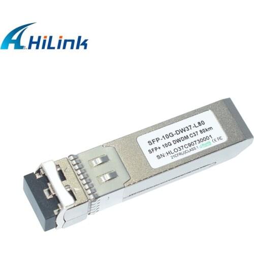 10pcs/lot! 10G DWDM C17~61 80km SFP+ C37 Optical Transceiver For DWDM Systems