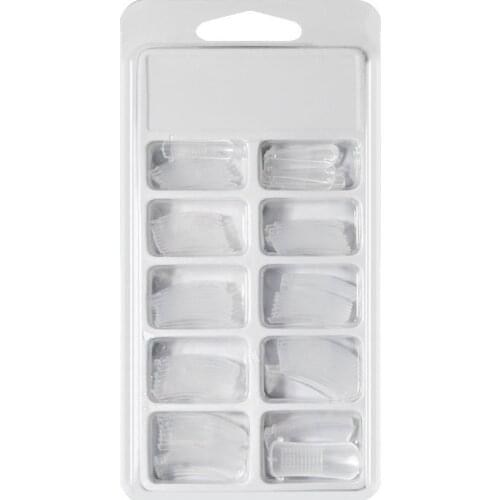 100 Pieces Nail Mold Crystal Extension Gel Nail Sheet Paper-Free Support Quick Extension Nail Mold Fake Nail Sheet With Scale