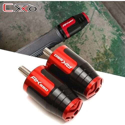 Motorcycle Accessories Cnc Handlebar Grips Handle Bar Ends plug For KYMCO AK550 AK 550 2017-2022 2018 2019 2020 2021
