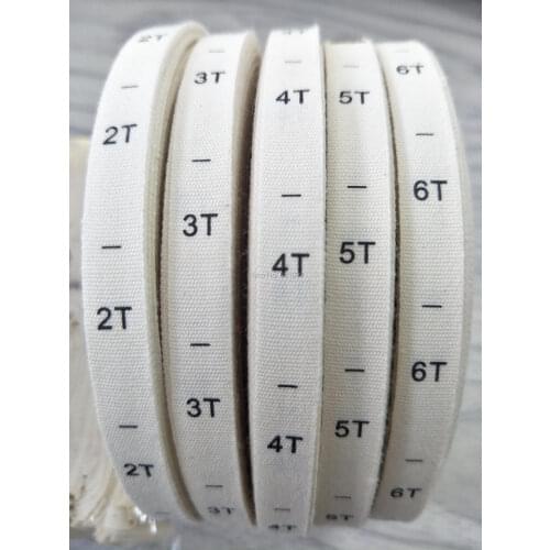 Free shipping custom clothing cotton size label/garment size tag/kids size label/cotton printed label/clothing tag 500 pcs a lot