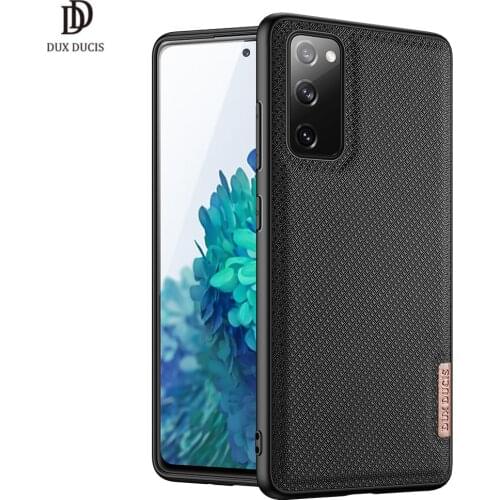 For Samsung Galaxy S20 FE&S20 DUX DUCIS Fion Series Luxury Back Case Protecting Case Support Wireless Charging Supper PU+PC+TPU