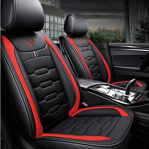 Car Seat Cover Not Moves Universal Auto Accessories Covers Cushion Black/Red Non-Slide General For Lada Vesta E1 X30