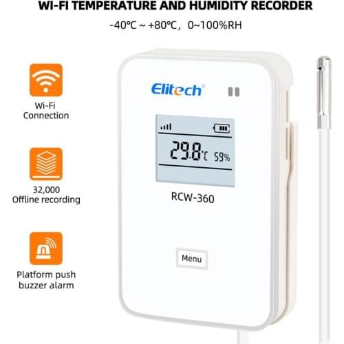 Digital temperature&humidity Data Logger 2G/4G/WIFI RCW-360 Connection 24h Monitoring for vaccine storage cold storage breeding