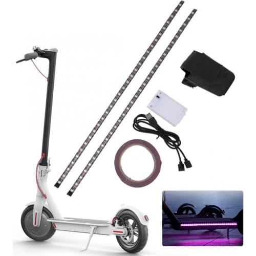 Electric Scooter Strips LED Flashlight Bar Lamp For Motorbike Electric Scooter Skateboard Night Safety Light Lamp Belt Straps