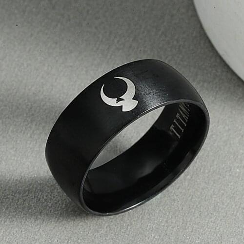 Eagle Ring Stainless Steel Ring Wings Of Liberty Flag Finger Rings For Men Women Jewelry Anime Fans