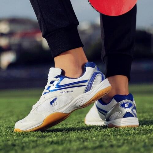 Fashion Mesh Breathable Tennis Shoes Unisex Professional Anti-wear Table Tennis Sneakers Men Badminton Training Athletic Shoes