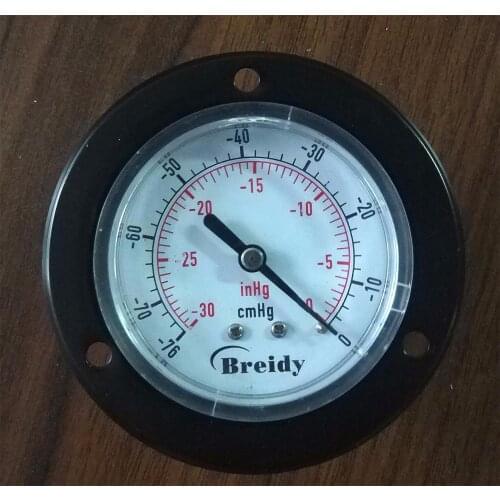 4pcs/lot 2.5" 60mm brass vacuum pressure gauge ,vacuum manometer ,PT1/4" thread with front flange