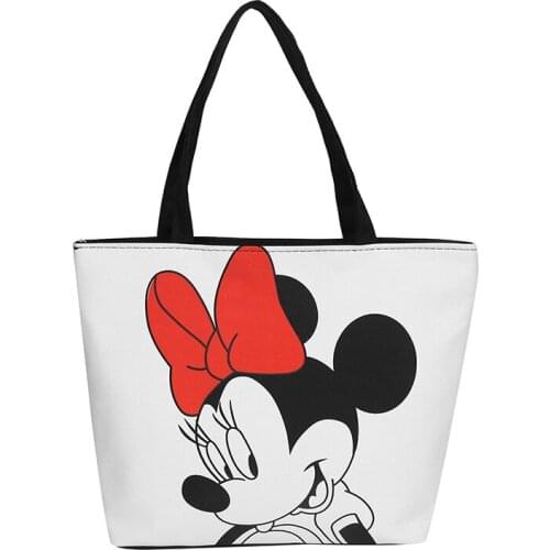 Fashion Disney trend handbags Mickey Mouse bags Mickey Minnie handbag canvas bag cartoon school bag Mickey Mouse shopping bag