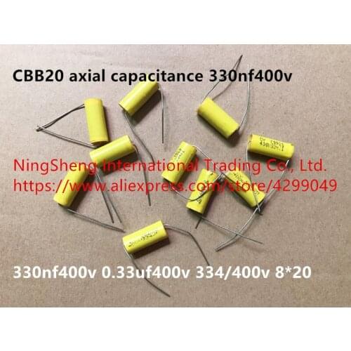 Original new 100% CBB20 axial capacitance 330nf400v 0.33uf400v 334/400v 8*20 (Inductor)