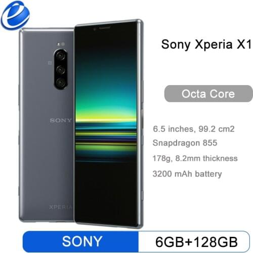 Sony Xperia X1 J8110 J9110 Original Unlocked LTE Android Octa Core RAM 6GB ROM 128GB 6.5" OLED 12MP&12MP&12MP Fingerprint NFC