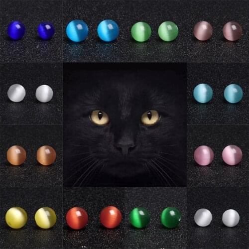 MultiColors Cat Eyes Beads Diy Handmade Accessories Opal Beads To Make Bracelet Semi-finished 15.5" Strips of Loose Spacer Beads