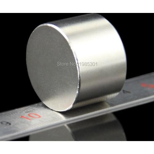 5pcs Strong Round Dia 30mm x 20mm N35 Rare Earth Neodymium Magnet Art Craft Fridge 30x20mm