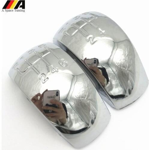 Chrome Black Car Styling Gear Shift Knob Cap Emblem Cover Lever Stick Pen For Skoda Octavia MK2 II (04-08) II FL (08-11)