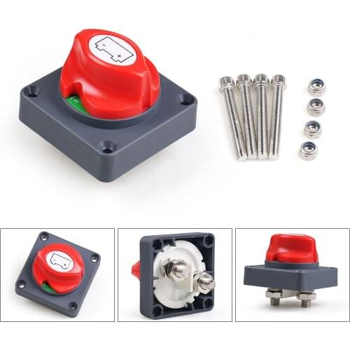 100-300A 12-60V Battery Selector Isolator Disconnect Rotary Switch Cut On & Off For Motor homes Boat RV Yachts Trains