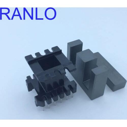 EI40 or EE40 Vertical Transfomer Bobbin 12pins PC40 Ferrite Magnetic Core